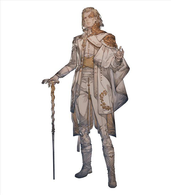 SE《北欧女神Elysium》奥丁、女主人设图 ;金发美男子
