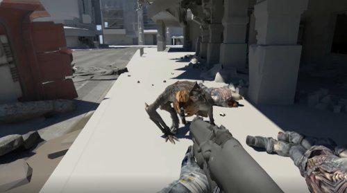 取消的《毁灭战士4》项目实机画面 ;本想借鉴《COD》