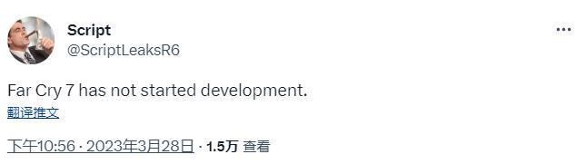 传育碧《孤岛惊魂7》目前尚未开始开发