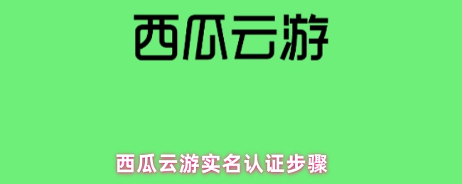 《西瓜云游》西瓜云游用户实名认证详细流程