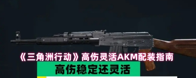 《三角洲行动》高爆发高机动性装备搭配解析